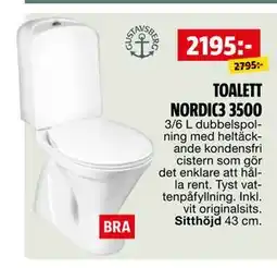 Bauhaus TOALETT NORDIC3 3500 erbjuda