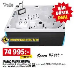 Bauhaus SPABAD MATRIX CINEMA erbjuda
