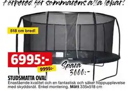 Bauhaus STUDSMATTA OVAL erbjuda
