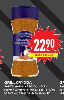 Willys GRILLKRYDDA erbjuda