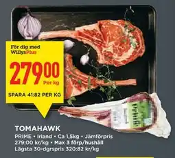Willys TOMAHAWK, Medlemspris erbjuda