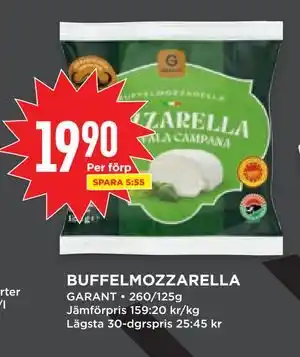 Willys BUFFELMOZZARELLA erbjuda