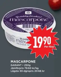 Willys MASCARPONE erbjuda