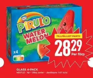 Willys GLASS 4-PACK erbjuda