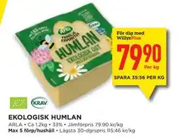 Willys EKOLOGISK HUMLAN, Medlemspris erbjuda