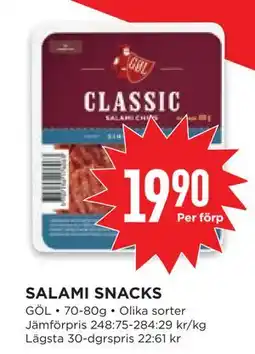 Willys SALAMI SNACKS erbjuda