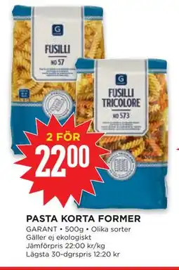 Willys PASTA KORTA FORMER erbjuda