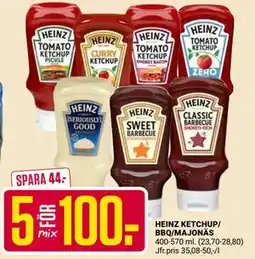 ÖoB HEINZ KETCHUP/ BBQ/MAJONÄS erbjuda