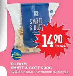 Willys POTATIS SMÅTT & GOTT 900G erbjuda