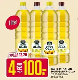 ÖoB TASTE OF NATURE SOLROS-/RAPSOLJA erbjuda