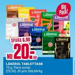 ÖoB LÄKEROL TABLETTASK erbjuda
