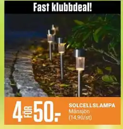 ÖoB SOLCELLSLAMPA, Medlemspris erbjuda