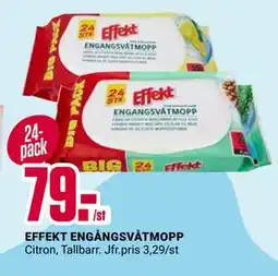ÖoB EFFEKT ENGÅNGSVÅTMOPP erbjuda