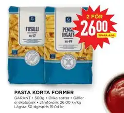 Willys Hemma PASTA KORTA FORMER erbjuda