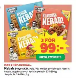 Coop Daglivs Kebab, Medlemspris erbjuda