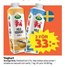 Coop Daglivs Yoghurt erbjuda