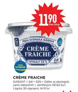 Willys Hemma CRÈME FRAICHE erbjuda