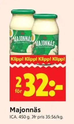 ICA Kvantum Majonnäs erbjuda