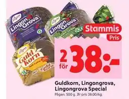ICA Kvantum Guldkorn, Lingongrova, Lingongrova Special, Medlemspris erbjuda