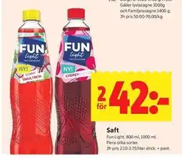 ICA Kvantum Saft erbjuda
