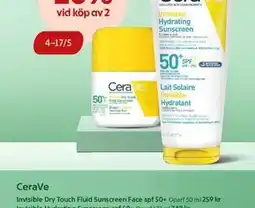 ICA Kvantum Invisible Dry Touch Fluid Sunscreen Face spf 50+ erbjuda