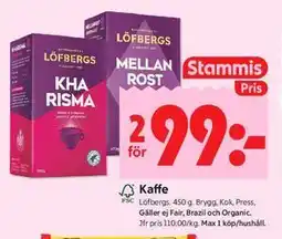 ICA Kvantum Kaffe, Medlemspris erbjuda