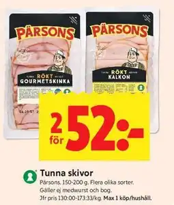 ICA Kvantum Tunna skivor erbjuda