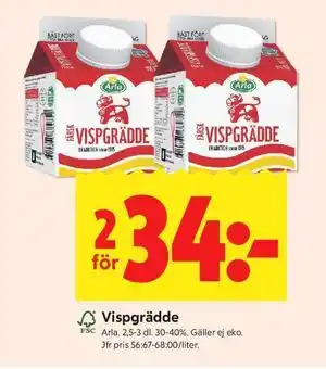ICA Kvantum Vispgrädde erbjuda