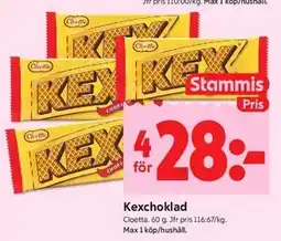 ICA Kvantum Kexchoklad, Medlemspris erbjuda