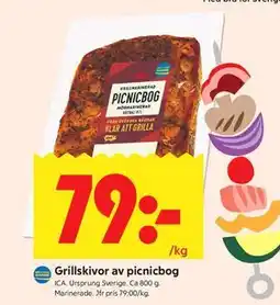 ICA Kvantum Grillskivor av picnicbog erbjuda