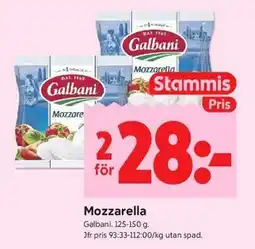 ICA Kvantum Mozzarella, Medlemspris erbjuda