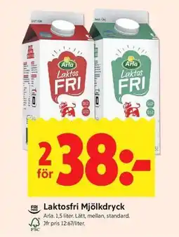 ICA Kvantum Laktosfri Mjölkdryck erbjuda