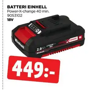 Jem&Fix BATTERI EINHELL erbjuda