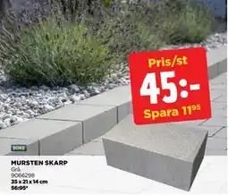 Jem&Fix MURSTEN SKARP erbjuda