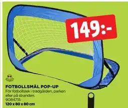 Jem&Fix FOTBOLLSMÅL POP-UP erbjuda