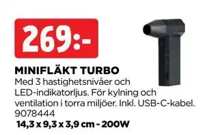 Jem&Fix MINIFLÄKT TURBO erbjuda