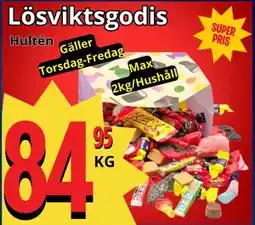 Supergrossen Lösviktsgodis erbjuda