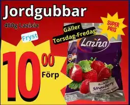 Supergrossen Jordgubbar erbjuda