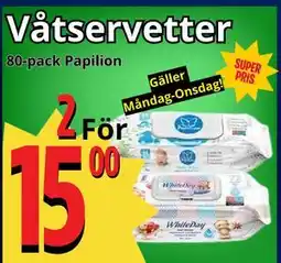 Supergrossen Våtservetter erbjuda