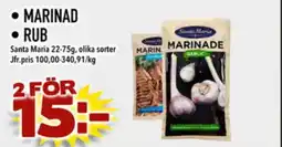 Din Mat Santa Maria Marinad • Rub erbjuda
