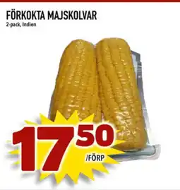 Din Mat Förkokta majskolvar erbjuda