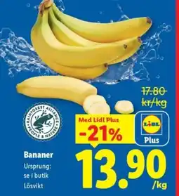 Lidl Bananer erbjuda