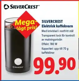 Lidl SILVERCREST® Elektrisk kaffekvarn erbjuda