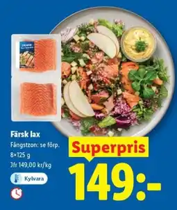 Lidl Färsk lax erbjuda