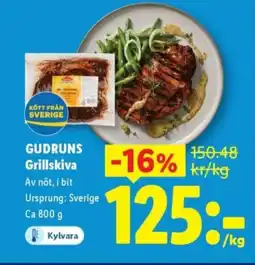 Lidl GUDRUNS Grillskiva erbjuda