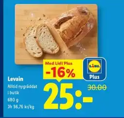 Lidl Levain erbjuda