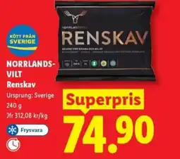 Lidl NORRLANDS- VILT Renskav erbjuda