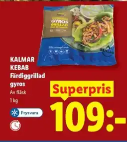 Lidl KALMAR KEBAB Färdiggrillad gyros erbjuda