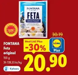 Lidl FONTANA Feta original erbjuda