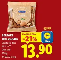 Lidl BELBAKE Hela mandlar erbjuda